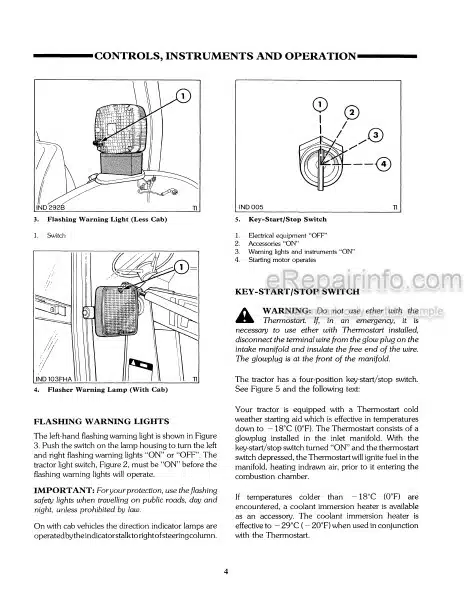 Photo 1 - Ford 345D 445D 545D Operators Manual Tractor Loader 42034535