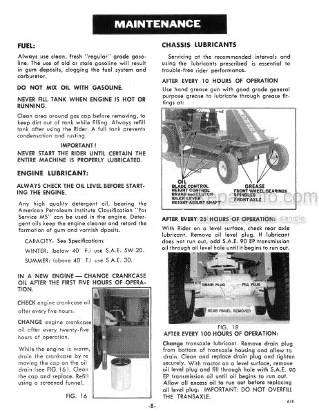 Photo 1 - Ford 51 60 65 Operators Manual Rider Mower Tractor 42005130
