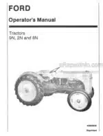 Photo 4 - Ford 9N 2N 8N Operators Manual Tractor 42000830