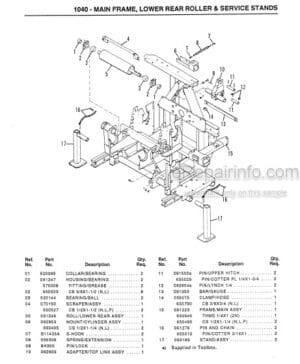 Photo 5 - Gehl 5450 5510 5575 5750 5950 Parts Manual 4-Auger Mixer Feeders 909907