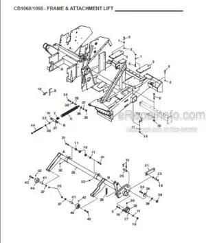 Photo 7 - Gehl 1060 1065 Parts Manual Forage Harvesters 907521