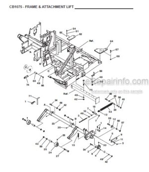 Photo 6 - Gehl 600 Series Parts Manual Finger Wheel V-Rakes 909922