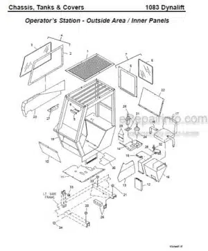 Photo 7 - Gehl 480T Parts Manual All Wheel Steer Loader 918119