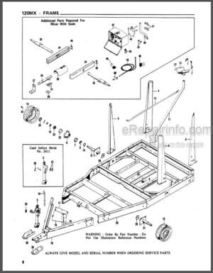 Photo 14 - Gehl 120MX Service Parts Manual Mix-All Mixer 901533