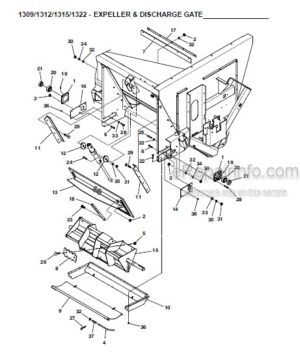 Photo 6 - Gehl 5625 Service Parts Manual Skid Loader 907221