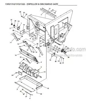 Photo 1 - Gehl 1309 1312 1315 1322 Parts Manual Scavenger Manure Spreaders 907503