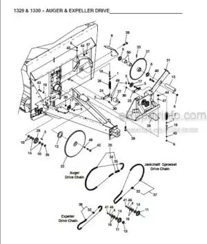 Photo 10 - Gehl 1329 1330 Parts Manual Scavenger Spreaders 907523