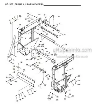 Photo 3 - Gehl 1375 Parts Manual Variable Chamber Round Baler 908172