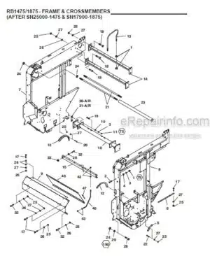 Photo 6 - Gehl 1275 Parts Manual Forage Harvester 908010