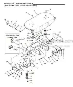 Photo 7 - Gehl 1329 1330 Parts Manual Scavenger Spreaders 907523