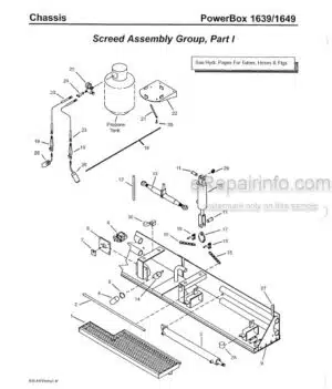 Photo 11 - Gehl 1639 1649 Parts Manual PowerBox Self Propelled Paver 907888