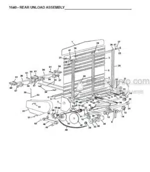 Photo 2 - Gehl 1640 Parts Manual Forage Box 909860