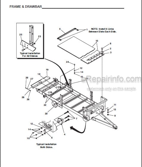 Photo 1 - Gehl 175 250 325 425 Parts Manual Manure Spreader 908042