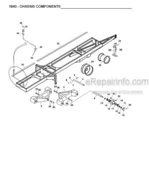 Photo 6 - Gehl BU940 Service Parts Manual Forage Box 902433