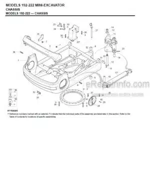 Photo 10 - Gehl 192 222 Parts Manual Mini Excavator 908539