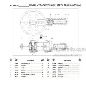 Photo 12 - Gehl 193 223 Parts Manual Compact Excavator