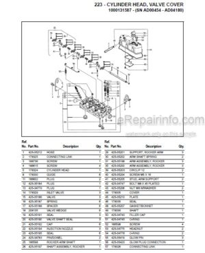 Photo 14 - Gehl 223 Parts Manual Compact Excavator 918036