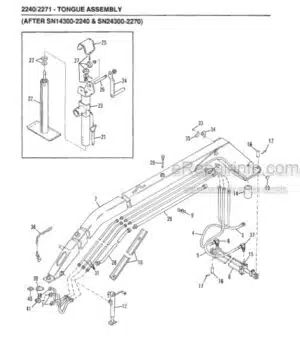 Photo 11 - Gehl 2240 2270 Service Parts Manual Mower Conditioner 904988