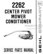 Photo 4 - Gehl 2262 Service Parts Manual Center Pivot Mower Conditioner 903221