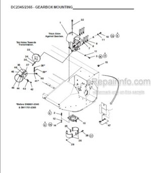 Photo 6 - Gehl CB860 Service Parts Manual Forage Harvester 904076
