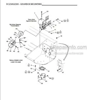 Photo 3 - Gehl 2345 2365 Parts Manual Disc Mower Conditioner 908048