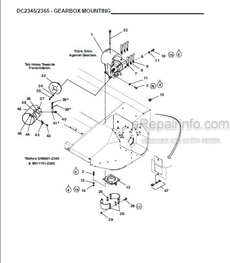 Photo 1 - Gehl 2345 2365 Parts Manual Disc Mower Conditioner 908048
