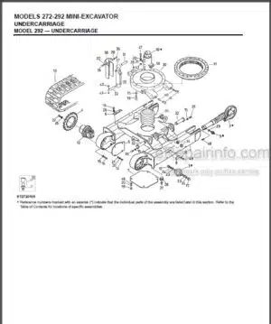 Photo 10 - Gehl 272 292 Parts Manual Mini Excavator 908540