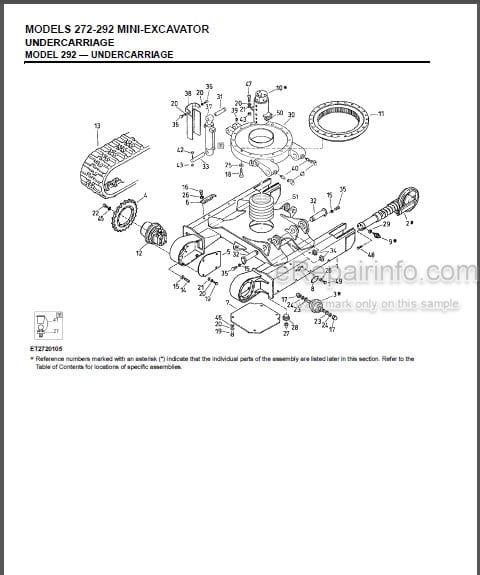 Photo 1 - Gehl 272 292 Parts Manual Mini Excavator 908540