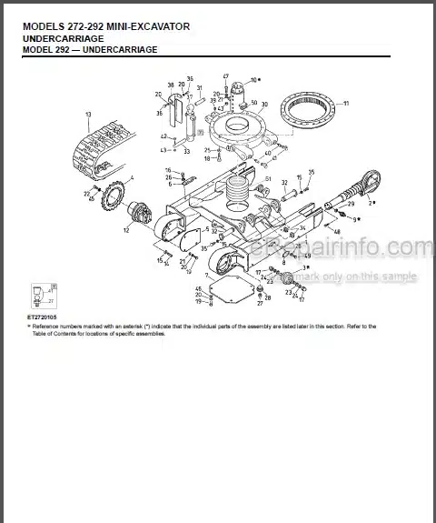 Photo 1 - Gehl 272 292 Parts Manual Mini Excavator 908540