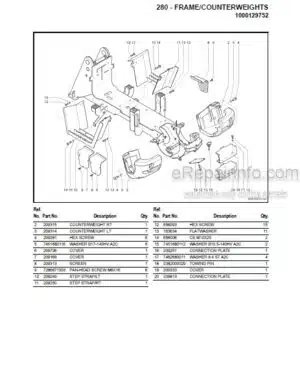 Photo 5 - Gehl 1309 1312 1315 1322 Parts Manual Scavenger Manure Spreaders 907503