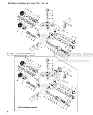 Photo 2 - Gehl 3000 Series HL3000 Service Parts Manual Skid-Steer Loader 901939