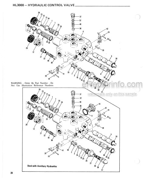 Photo 1 - Gehl 3000 Series HL3000 Service Parts Manual Skid-Steer Loader 901939
