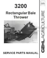 Photo 3 - Gehl 3200 Service Parts Manual Rectangular Bale Thrower 904783