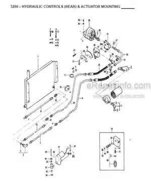 Photo 1 - Gehl 3200 Service Parts Manual Rectangular Bale Thrower 904783