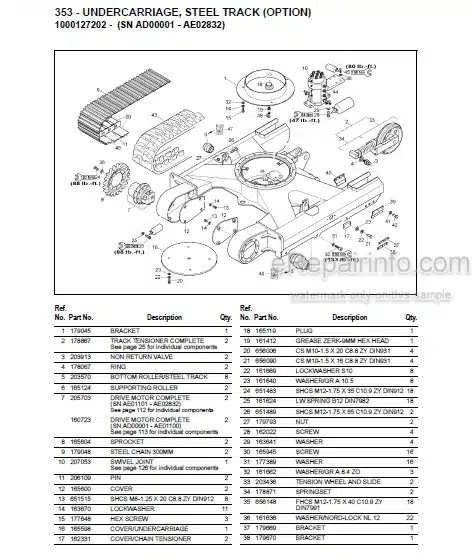 Photo 1 - Gehl 353 373 Parts Manual Compact Excavator 918039