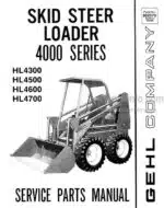 Photo 3 - Gehl 4000 Series HL4300 HL4500 HL4600 HL4700 Service Parts Manual Skid Steer Loader 902578