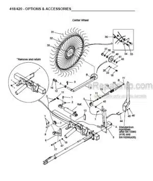 Photo 7 - Gehl 175 250 325 425 Parts Manual Manure Spreader 908042