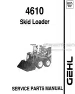Photo 3 - Gehl 4610 Service Parts Manual Skid Loader 906014