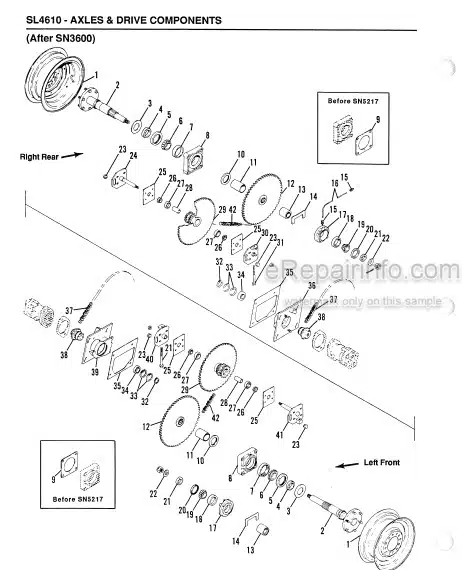 Photo 1 - Gehl 4610 Service Parts Manual Skid Loader 906014