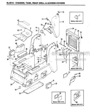 Photo 6 - Gehl 970 Parts Manual Forage Box 907144