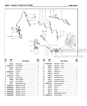Photo 2 - Gehl 480T Parts Manual All Wheel Steer Loader 918119