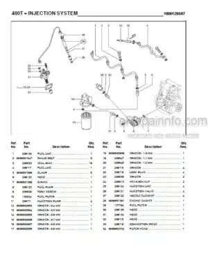 Photo 6 - Gehl 480T Parts Manual All Wheel Steer Loader 918119