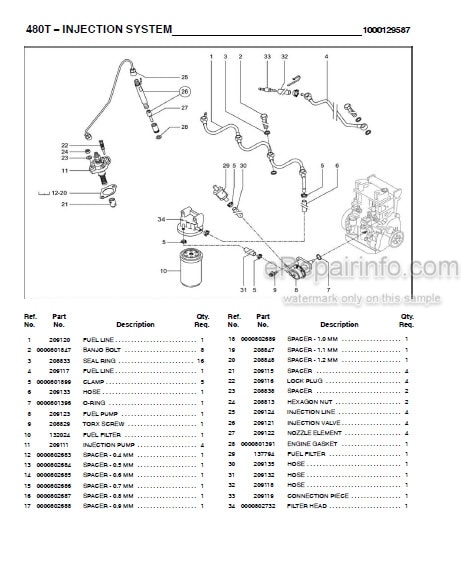 Photo 1 - Gehl 480T Parts Manual All Wheel Steer Loader 918119