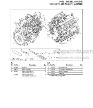 Photo 7 - Gehl 340 Parts Manual Articulated Loader 918413