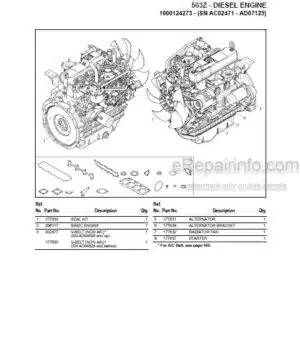 Photo 6 - Gehl 1660 1660HD Parts Manual Front Rear Unload Forage Boxes 909859