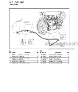 Photo 6 - Gehl 6625 Service Parts Manual Skid Loader 907286