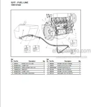 Photo 12 - Gehl 521T Parts Manual Wheel Loader 909884