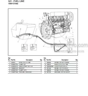 Photo 1 - Gehl 521 Parts Manual Wheel Loader 909882