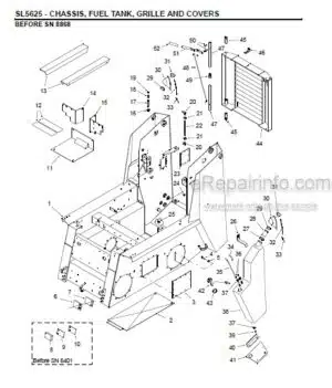 Photo 7 - Gehl 5625 Service Parts Manual Skid Loader 907221