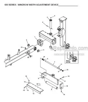 Photo 6 - Gehl 600 Series Parts Manual Finger Wheel V-Rakes 909922